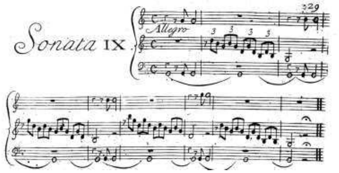 After the section in triplets the similarities with Vivaldi and the RV 60 are shown clearly: 