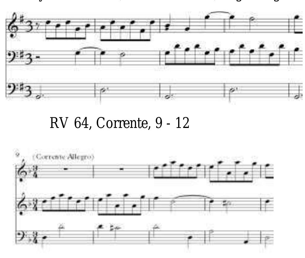 Trio Sonata Op. 1, N. 5. RV 69. Corrente: 