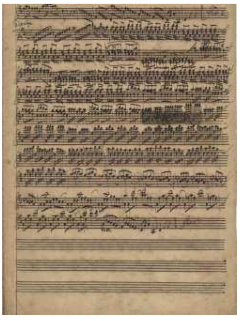 Despite the fact that both cadenzas are exactly fifty three bars long there are strong concordances regarding the musical material in both cadenzas.  Cadenza from RV 562 (beginning): 