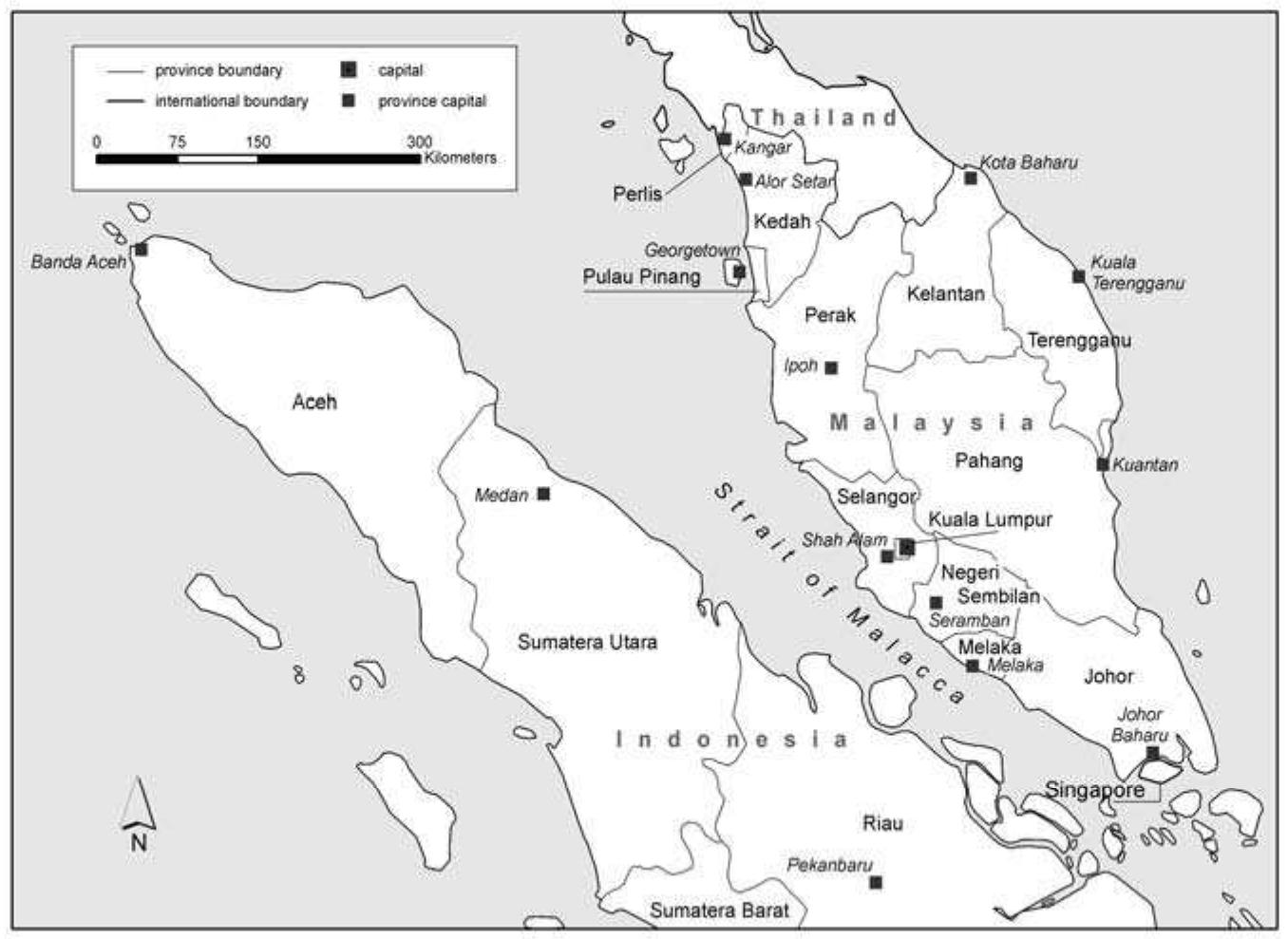 Malacca Contiguous Figure 1 - from The Straits of Malacca: Knowledge and