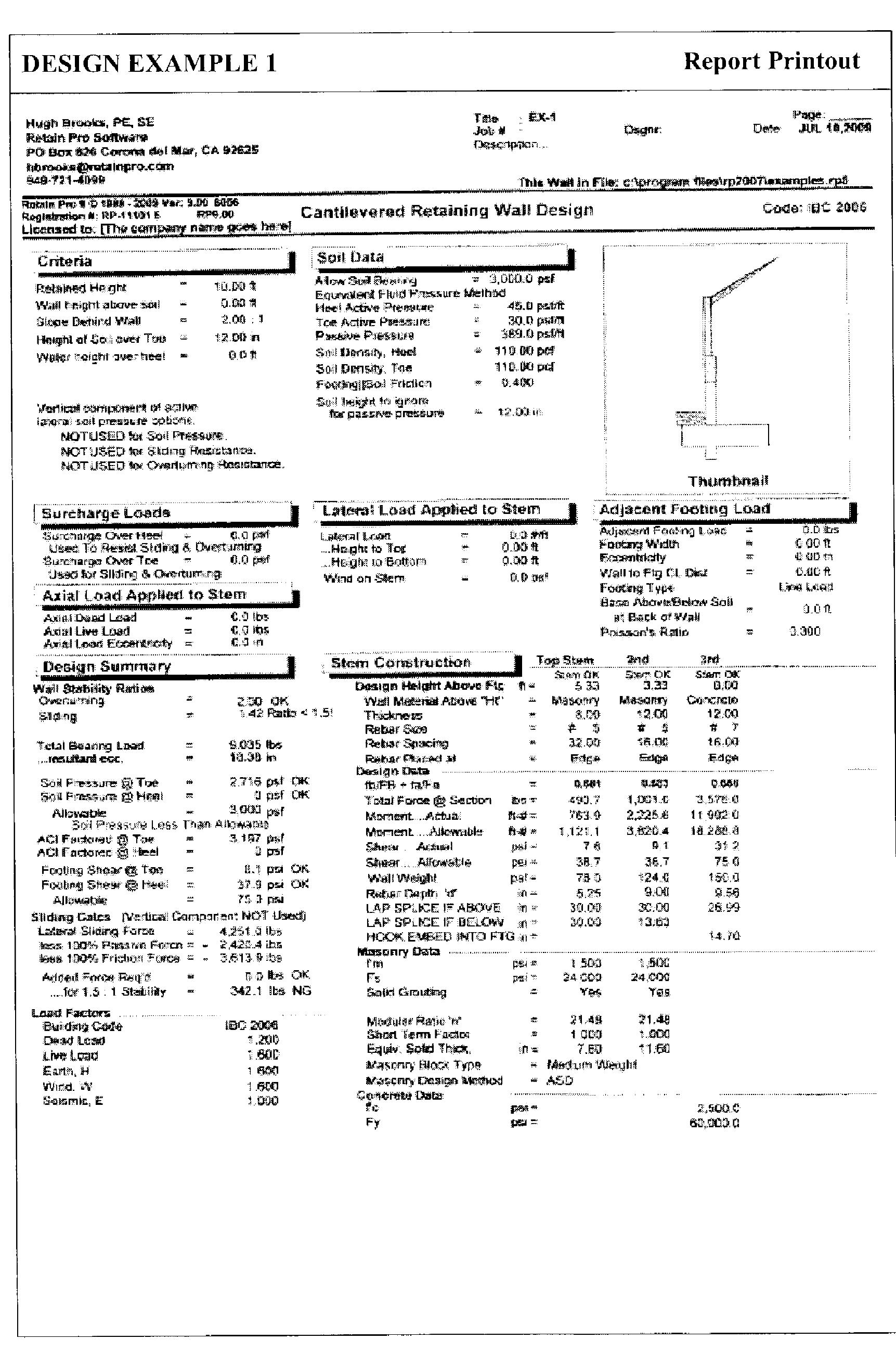 Figure 49 - Basics of Retaining Wall Design - by H Brooks