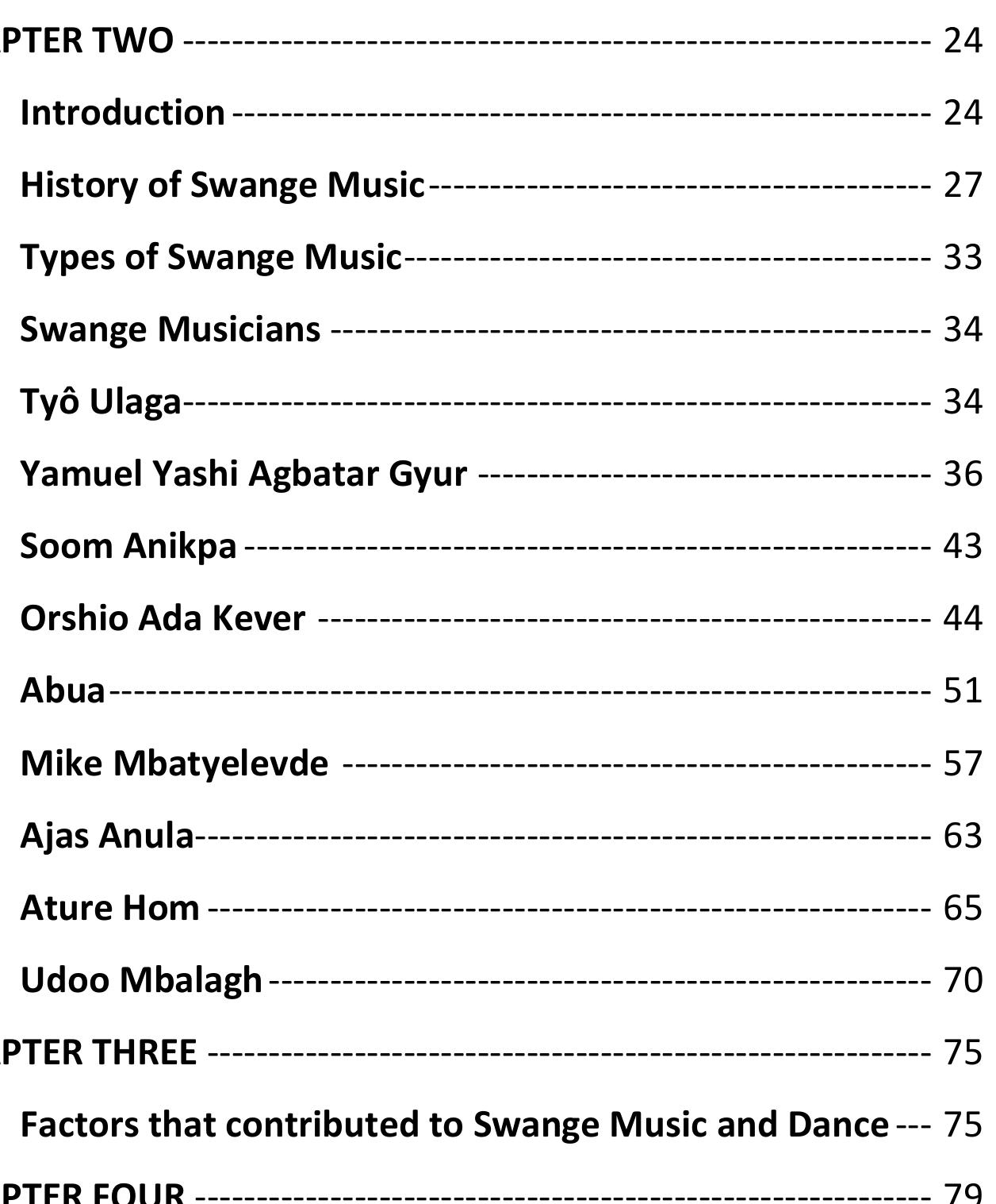 Tiv Swange Music and Dance 