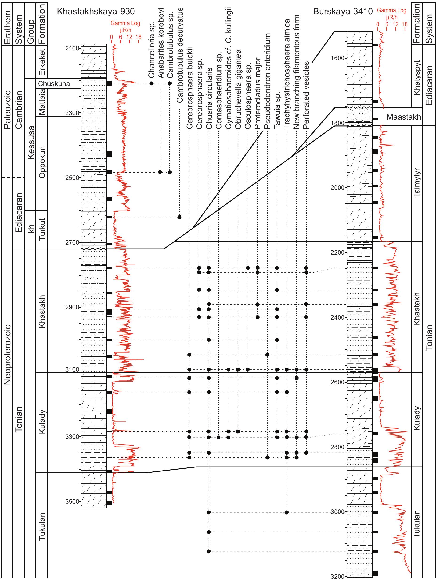 Tonian Map Figure 5 - from Revised Neoproterozoic and Terreneuvian