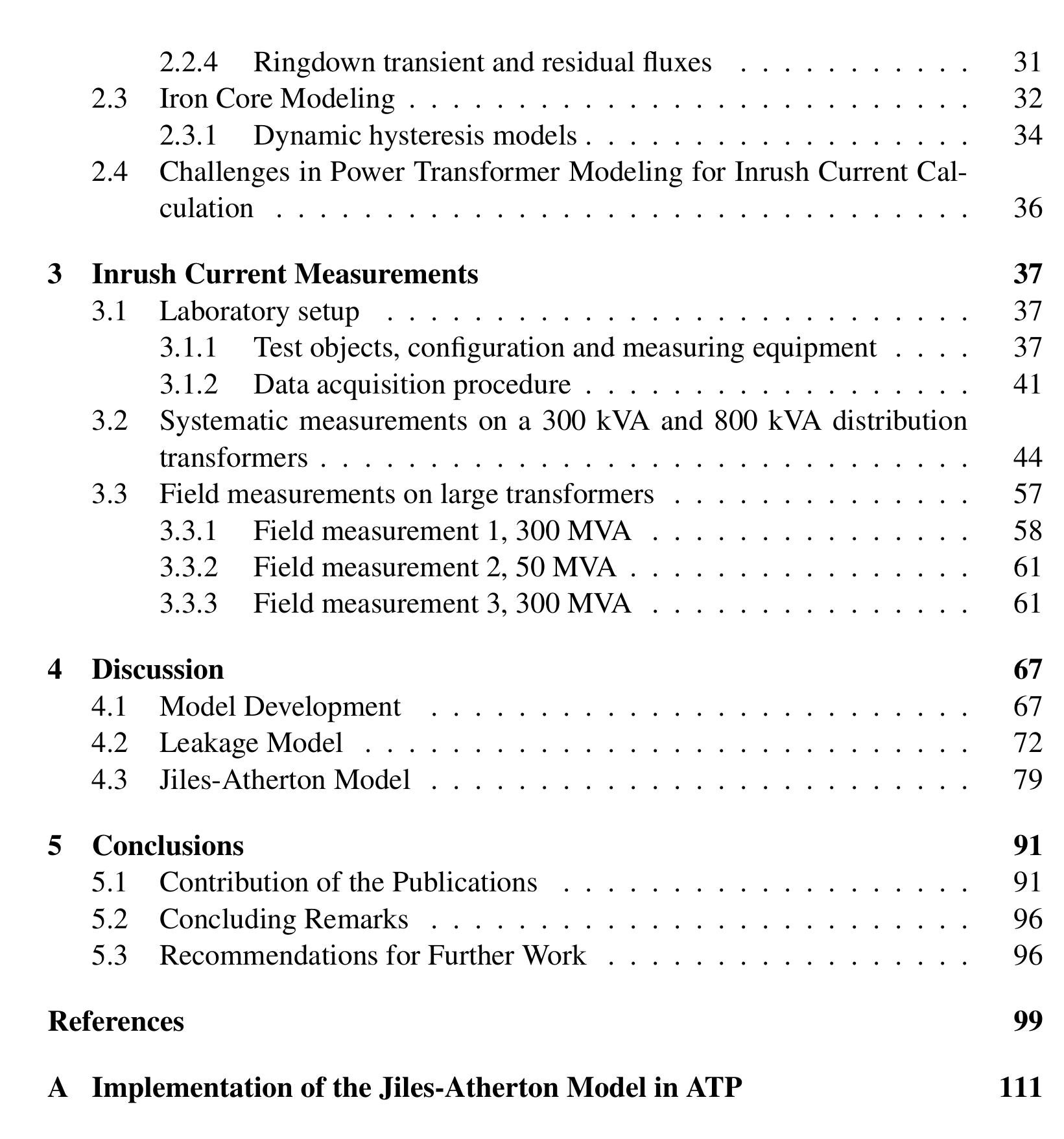 (PDF) Power Transformer Modeling for Inrush Current Calculation