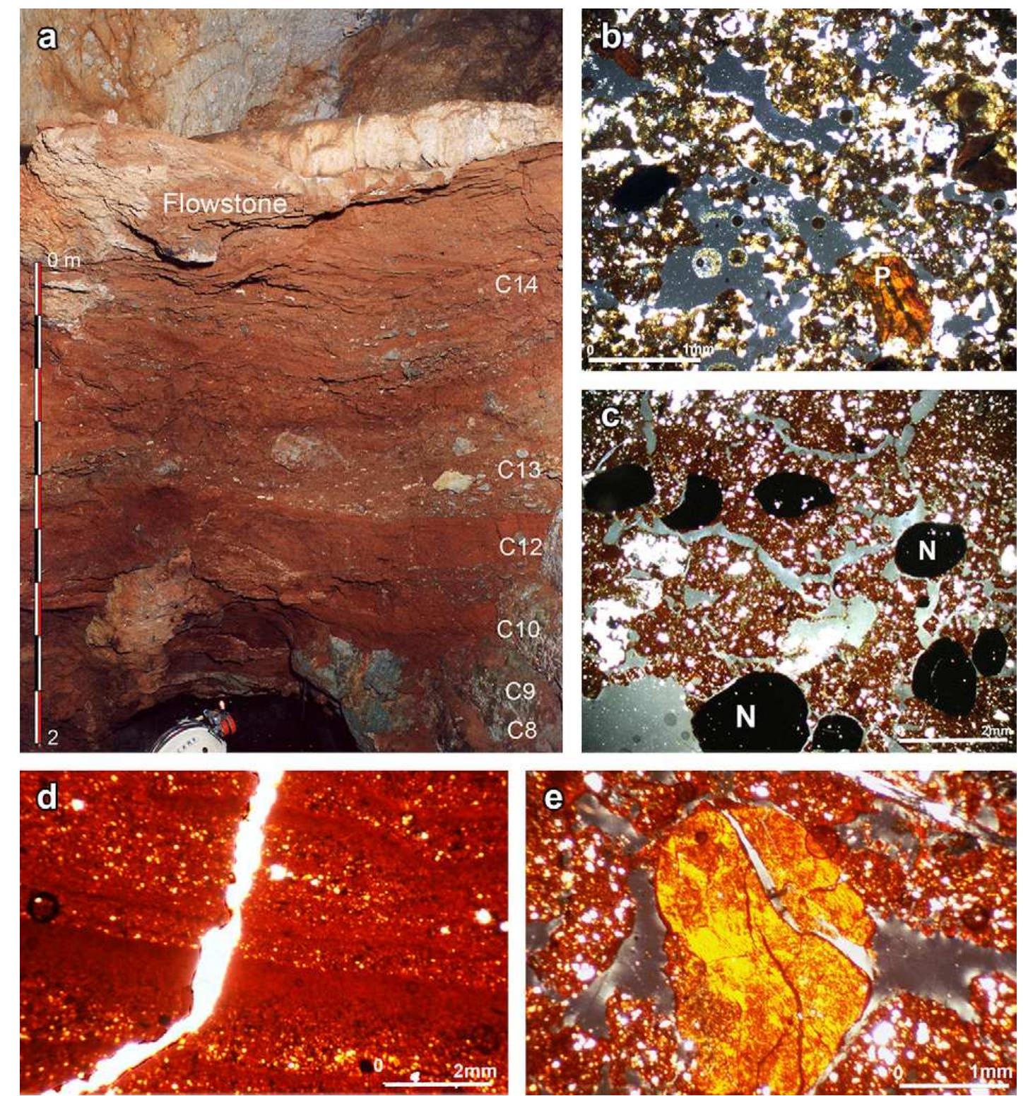 Sediment Roundedness Figure 12 - from The Grotta dei Fiori (Sardinia, Italy)