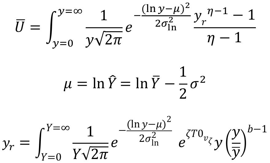 where Y is median income. Welfare can then be expressed in monetary units as the equally distributed welfare equivalent level of income. We then solve for 