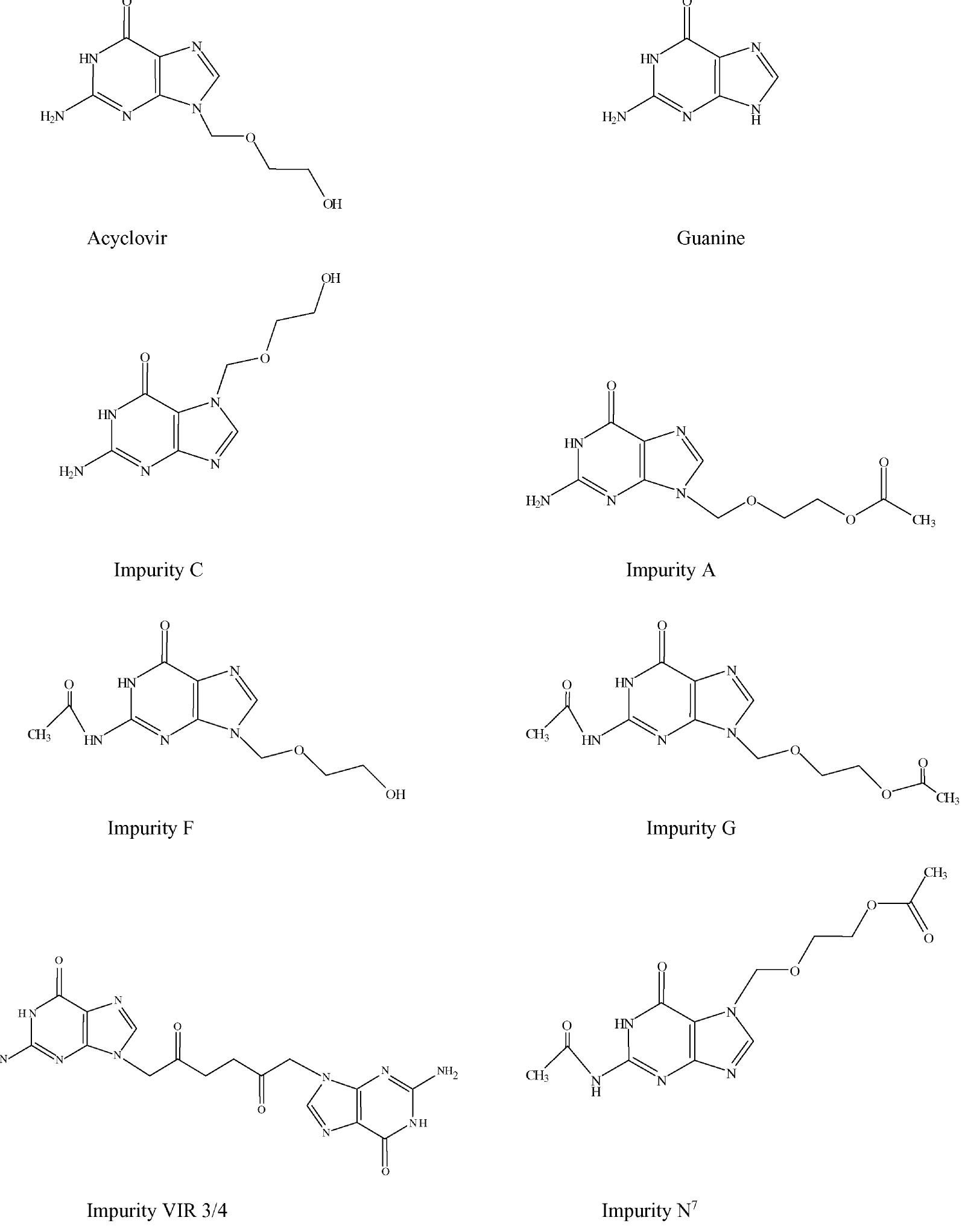 Chemical structures of the assayed compounds.