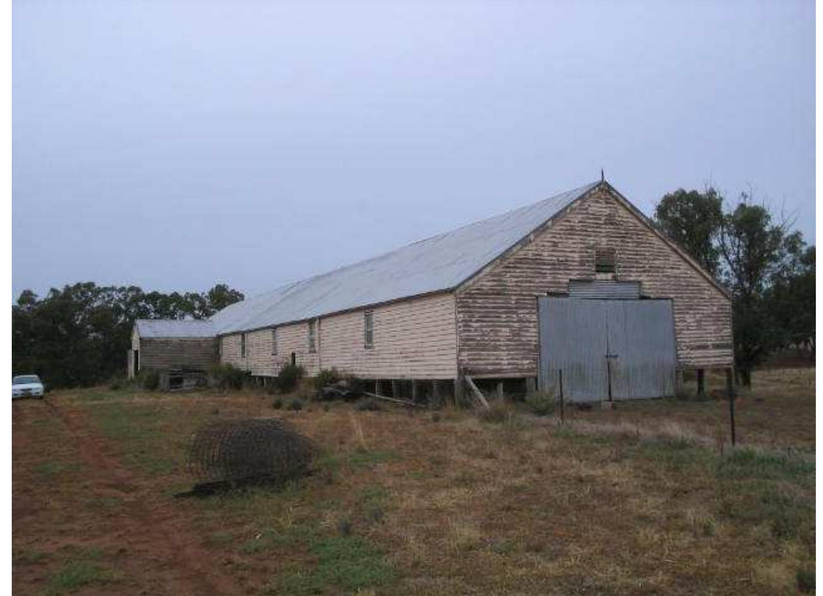 Plate 3.4: uliman woolshed, constructed in 1902 by j ohn
