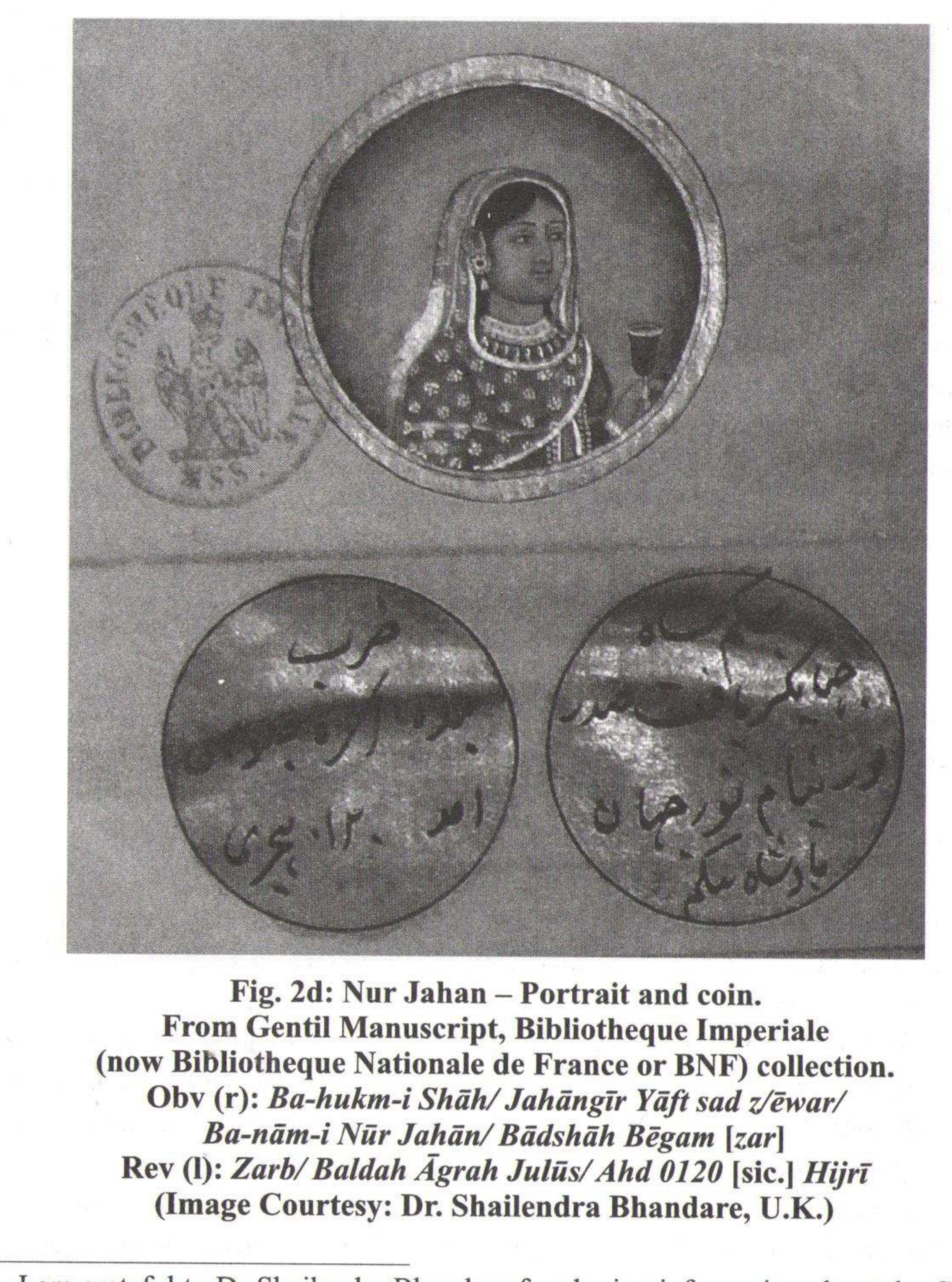 collection included many copies of Jahangir's zodiac coins which bear the same accession code as given in the 'coin' ticket given  above. [Fig. 2c] Many of these coins are also illustrated in the illuminated manuscript of his — L'histoire de les Pieces des Monnoyes  qui ont ete frappees dans l'Hindoustan [The History of Pieces of Coins minted in Hindustan] written in Faizabad in 1773, which is 