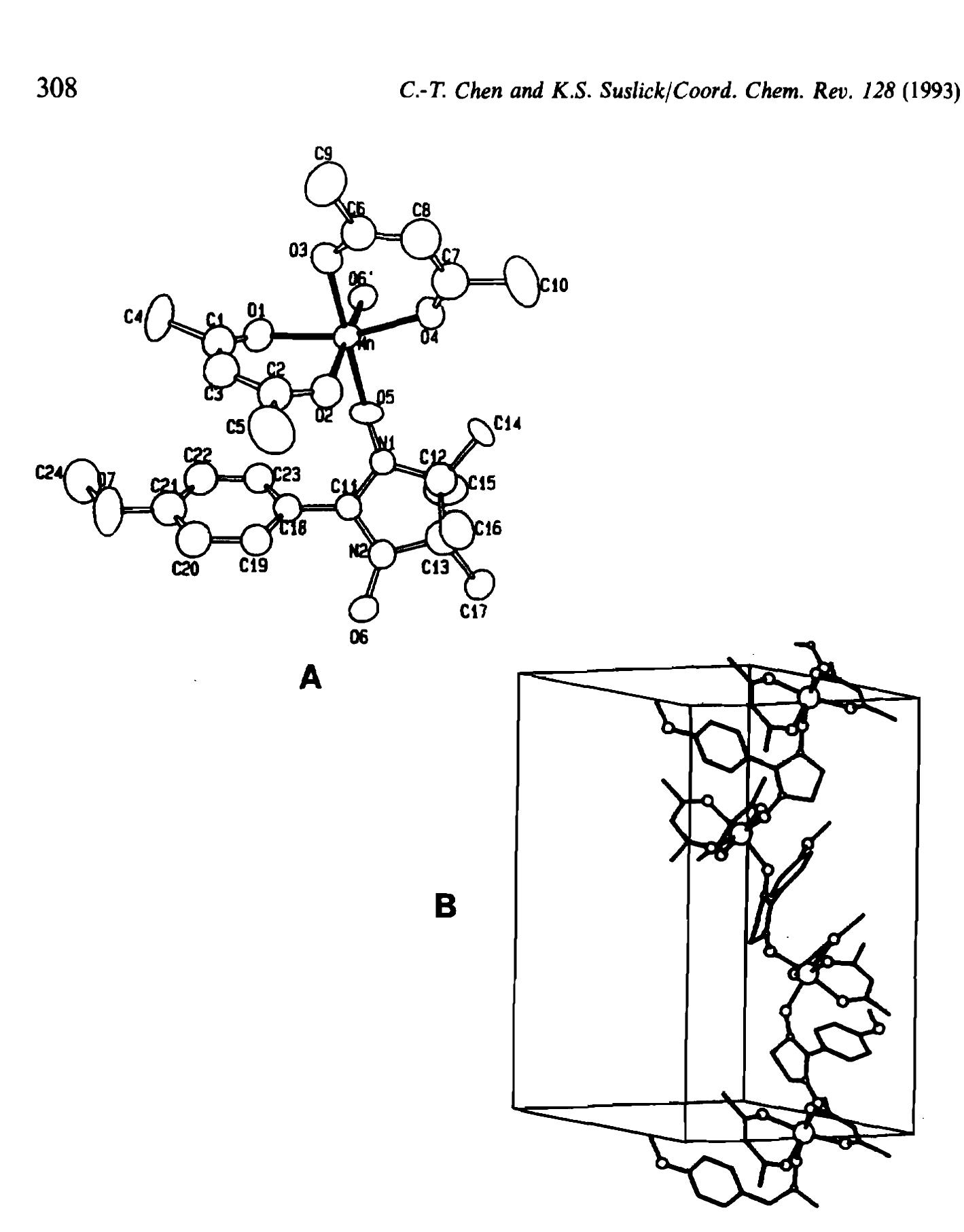 [1. crystal structures of [mn(hfac),(nit-phome)],,. (a) the