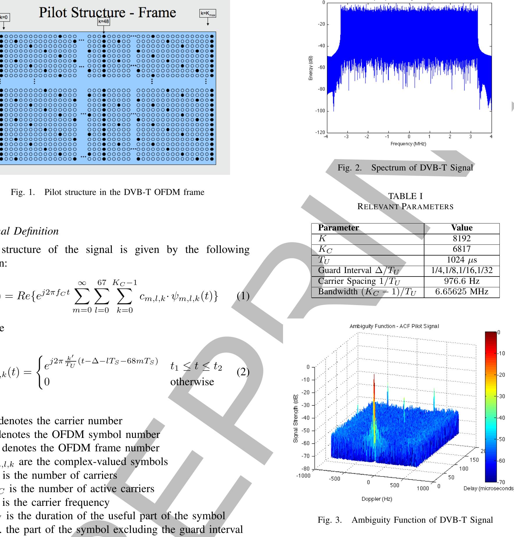 (PDF) Understanding the signal structure in DVB-T signals for passive ...