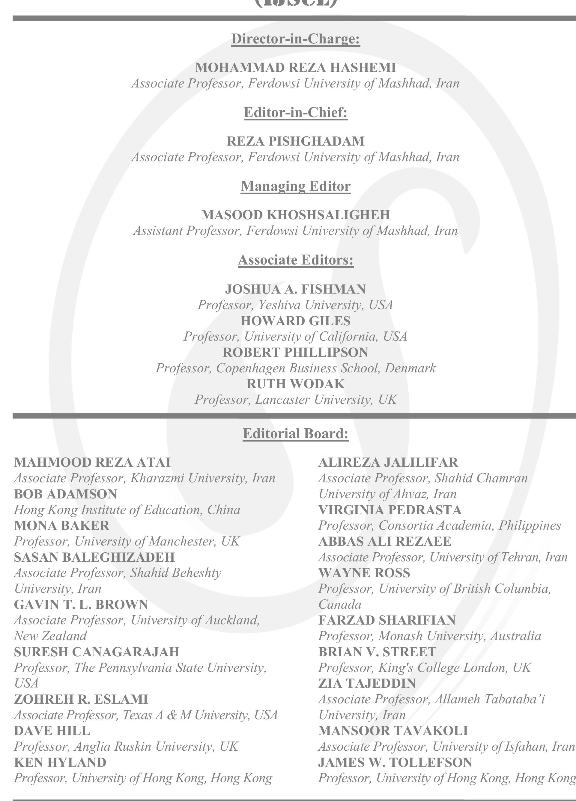 PDF) Special Issue on Translation, Society & Culture