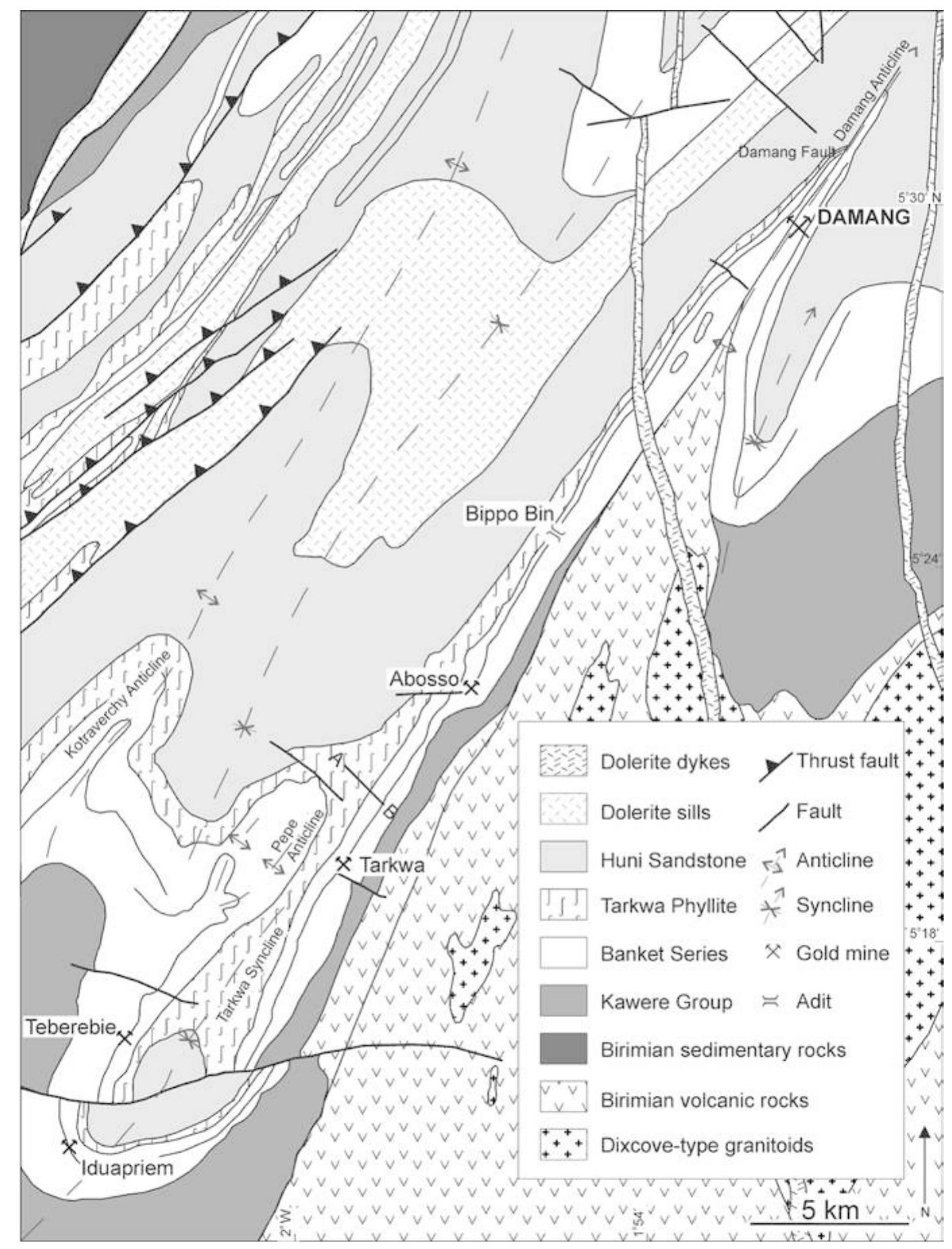 Brimian Rocks Figure 2 - from Age constraints on Tarkwaian palaeoplacer