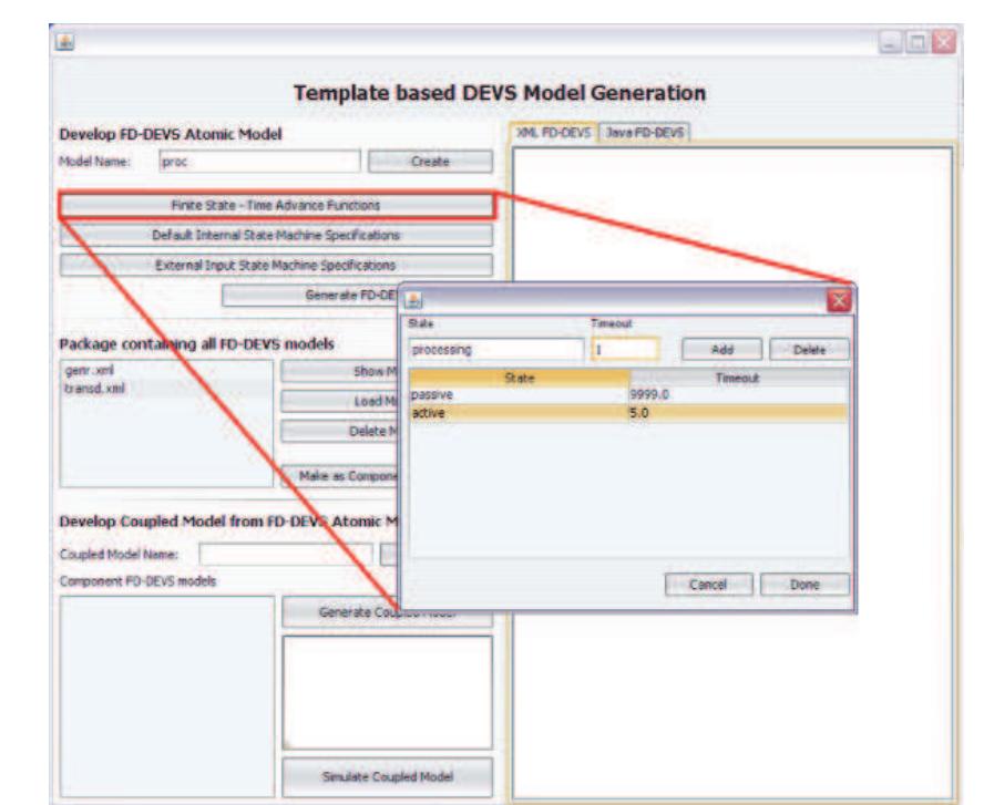 Figure 7 - from eUDEVS: Executable UML with DEVS theory of