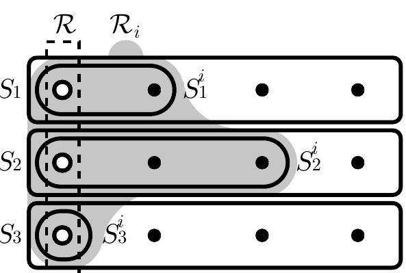 center), ii) three epistemic alternatives and iii) one information cell for agent 7. The objective 