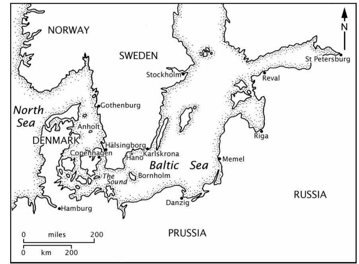 Bl, maps 1069 (32). chart of the baltic straits, namely the