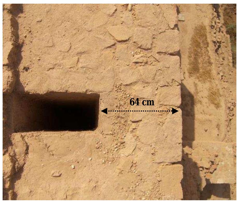 Fig. 13: The drainage canal on the second terrace. 