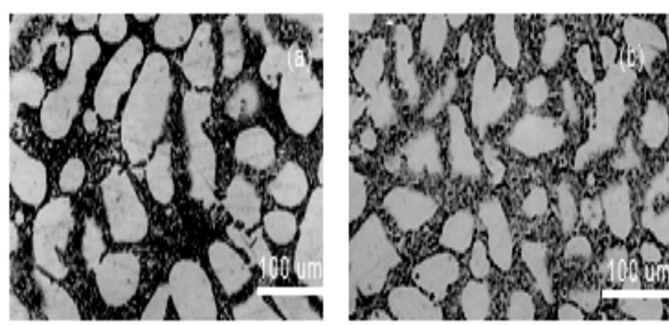 Fluidity Number Microstructure of al-15%si alloy: (a) unmodified and (b)