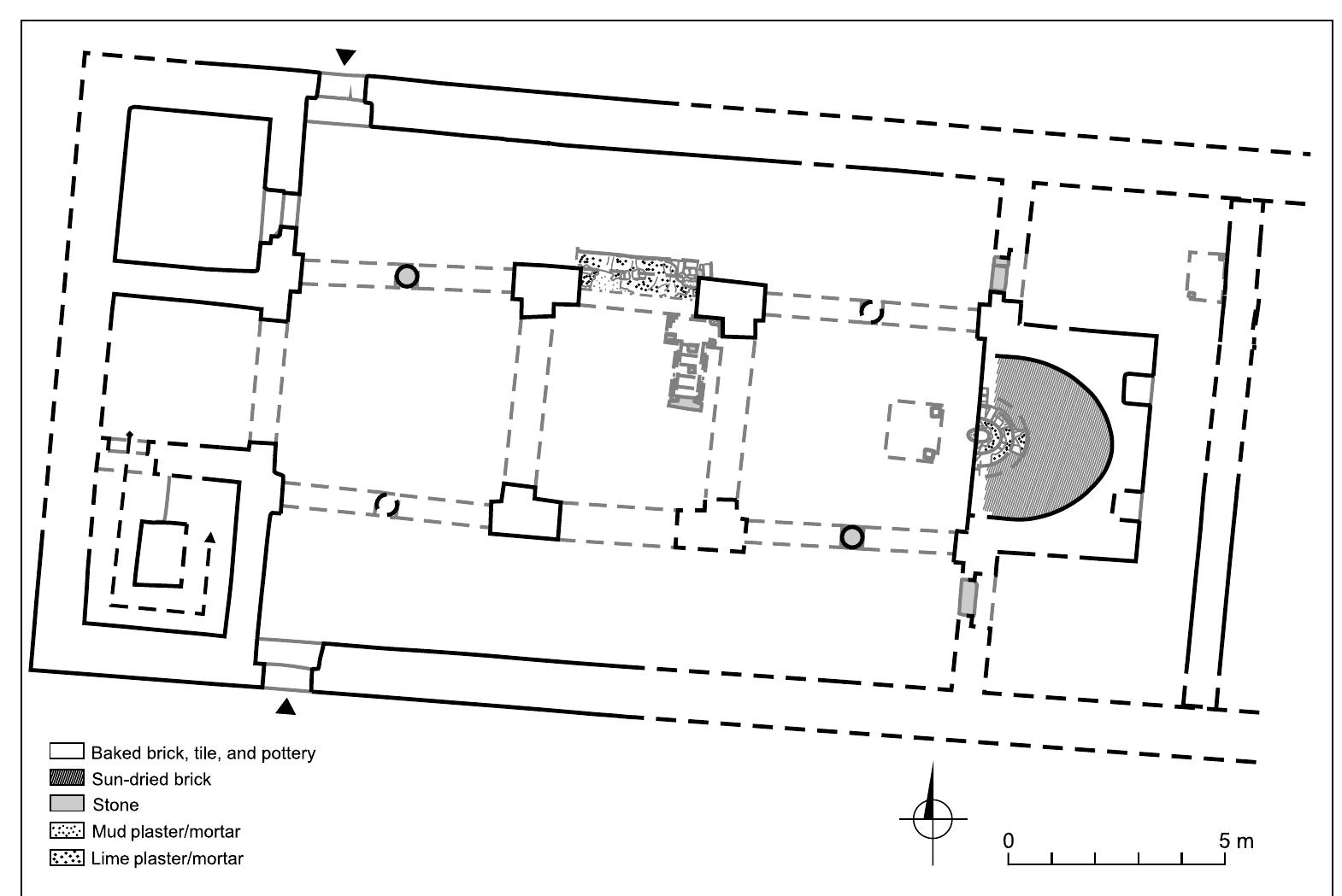 Plan of the original foundation of the monastery church