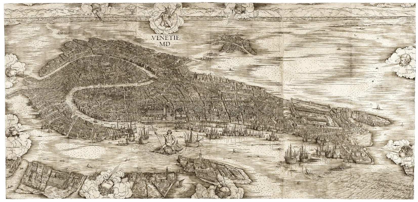 Fig. 9 - Jacopo de’Barbari, 1500, View of Venice, 281 x 134. cm 