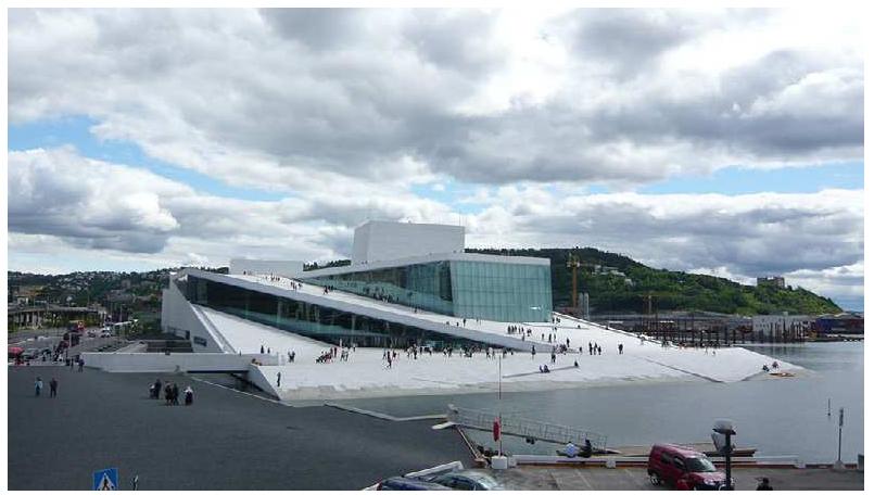 Figure 1 - Norwegian National Ballet and Opera, Snohetta (By Oikema 0 (Own work) [GFDL (http:// www.gnu.org/copyleft/fdl.html) or CC BY-SA 4.0-3.0- 2.5-2.0-1.0  (http://creativecommons.org/licenses/by- sa/4.0-3.0-2.5-2.0-1.0)], via Wikimedia Commons)  