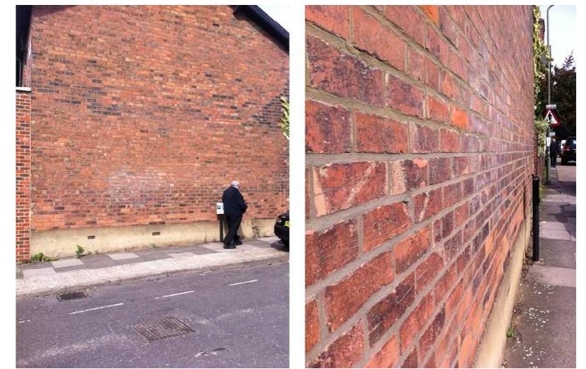 Figure 3 - Graffiti on wall, Cricklewood, London (Photo by James Dixon) 