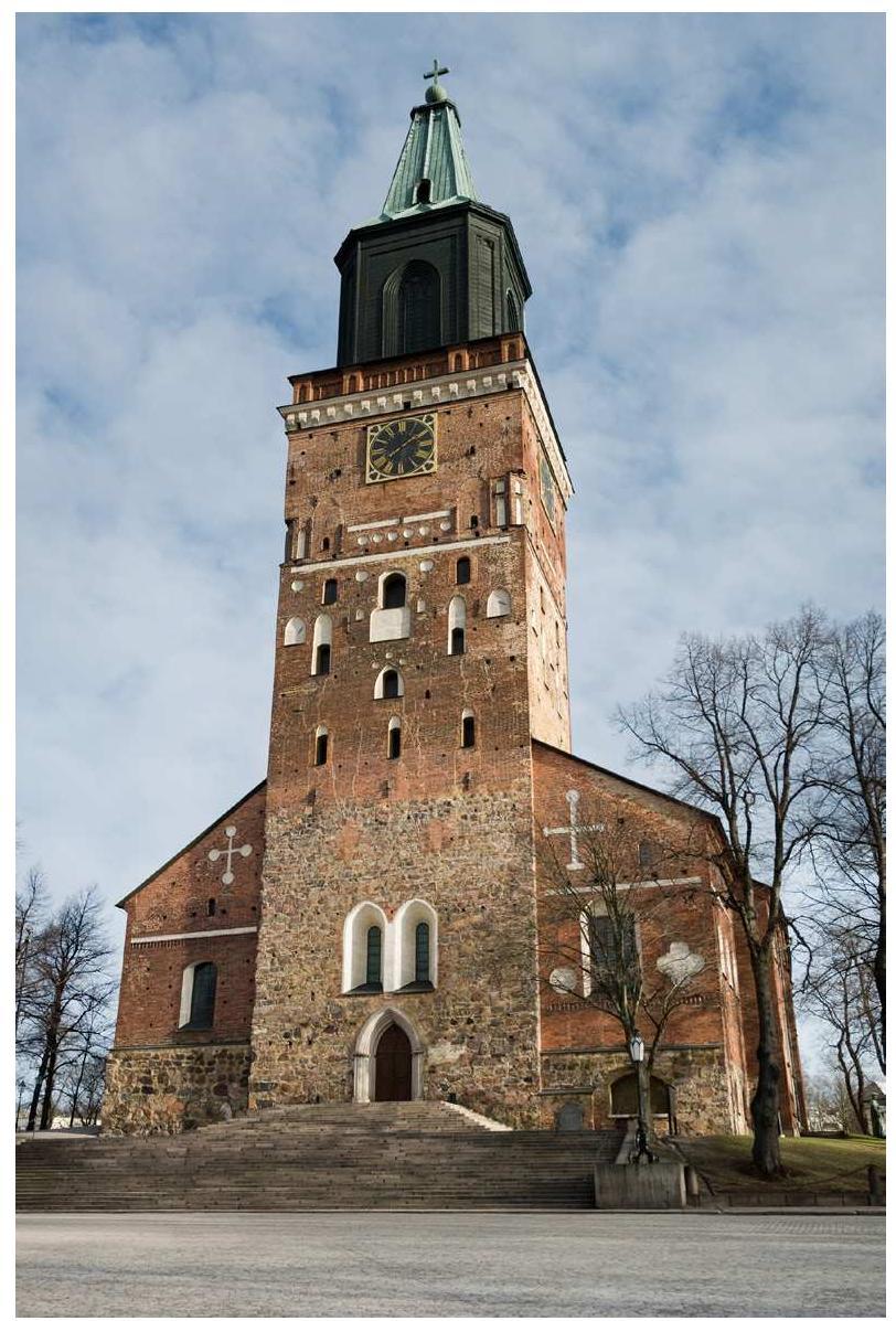 Figure 1 — Despite destructions, the cathedral of Turku looks pretty much the same today than it did at the end of the 15" century. (Copyright: Lasse Andersson) 