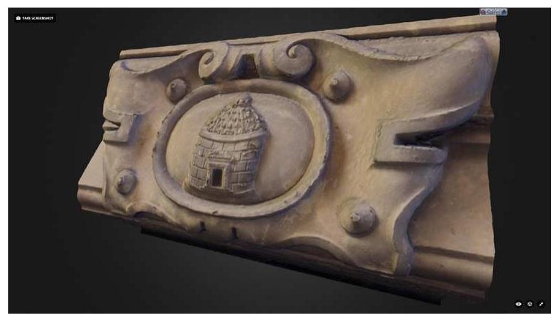 Figure 14 — Baked clay representaion of the Pionta Cita- del, Diocesan Sacred Art Museum in Arezzo. 