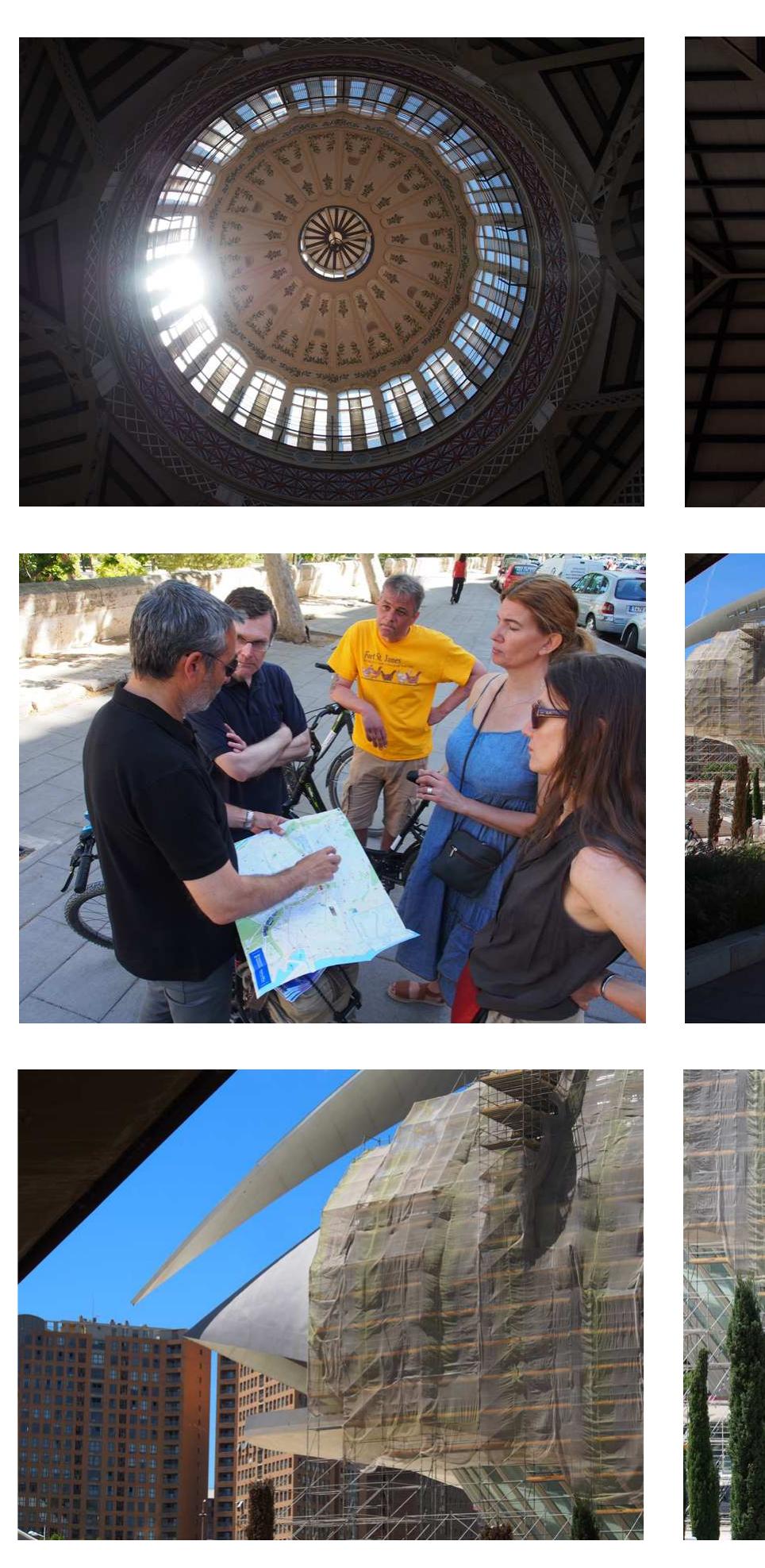 Social activities: bike tour of Turia river  oOClal actiVITIES: DIKE (OUr OT IUFla Fiver Helped by the wonderful weather, the visit took the whole day, bringing all the partici- pants along this modern and pleasant park, visiting the main architectures and some in- teresting location in its surroundings. 