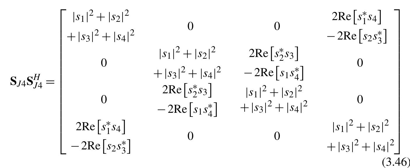 The matrix is not unconditionally orthogonal: for some