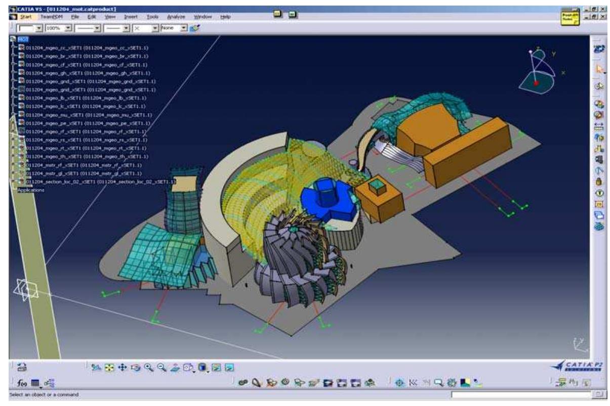 The museum of tolerance catia v5 master model. over the past