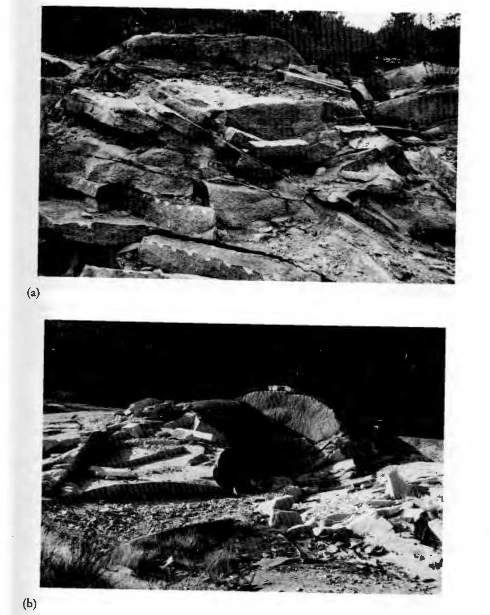Figure 10 - Sheet fractures: response to erosional
