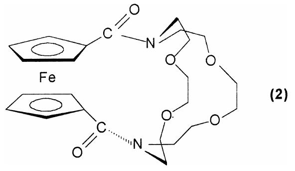 Chemical structure of compound cryptand (2).