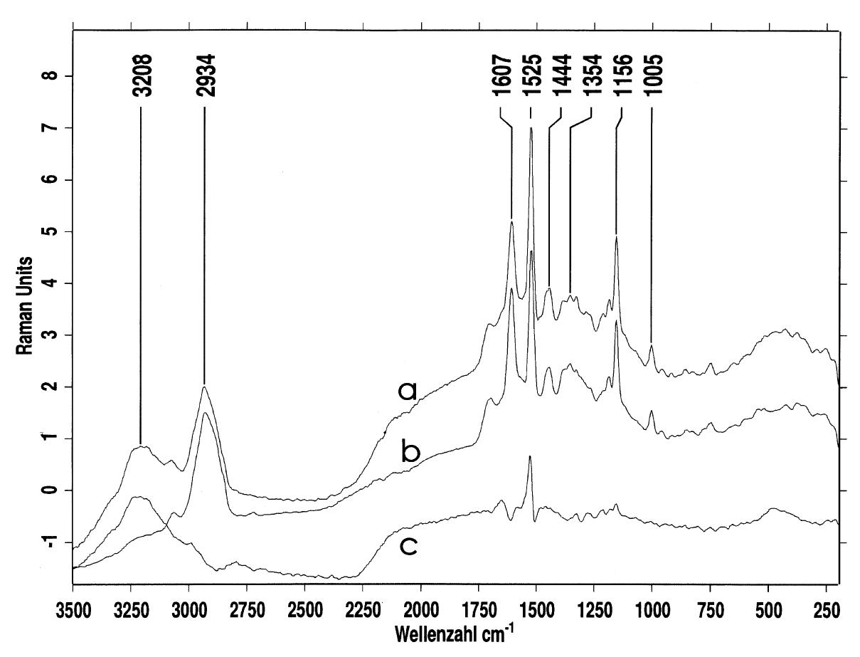 Raman spectra of the south-african xerophyte (myrothamnus