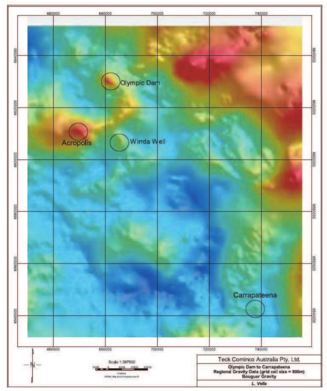 17 regional bouguer gravity anomaly map of a portion of the