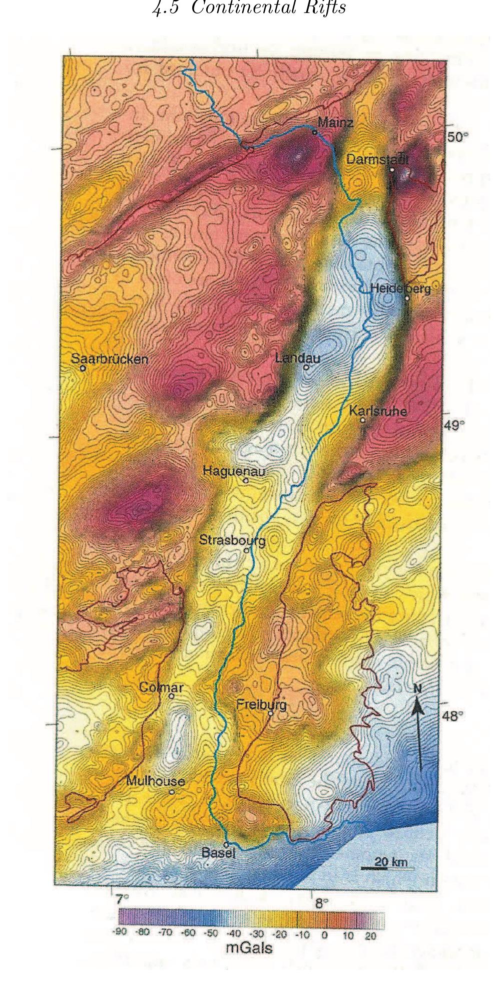 46 complete bouguer gravity anomaly map of the upper rhine