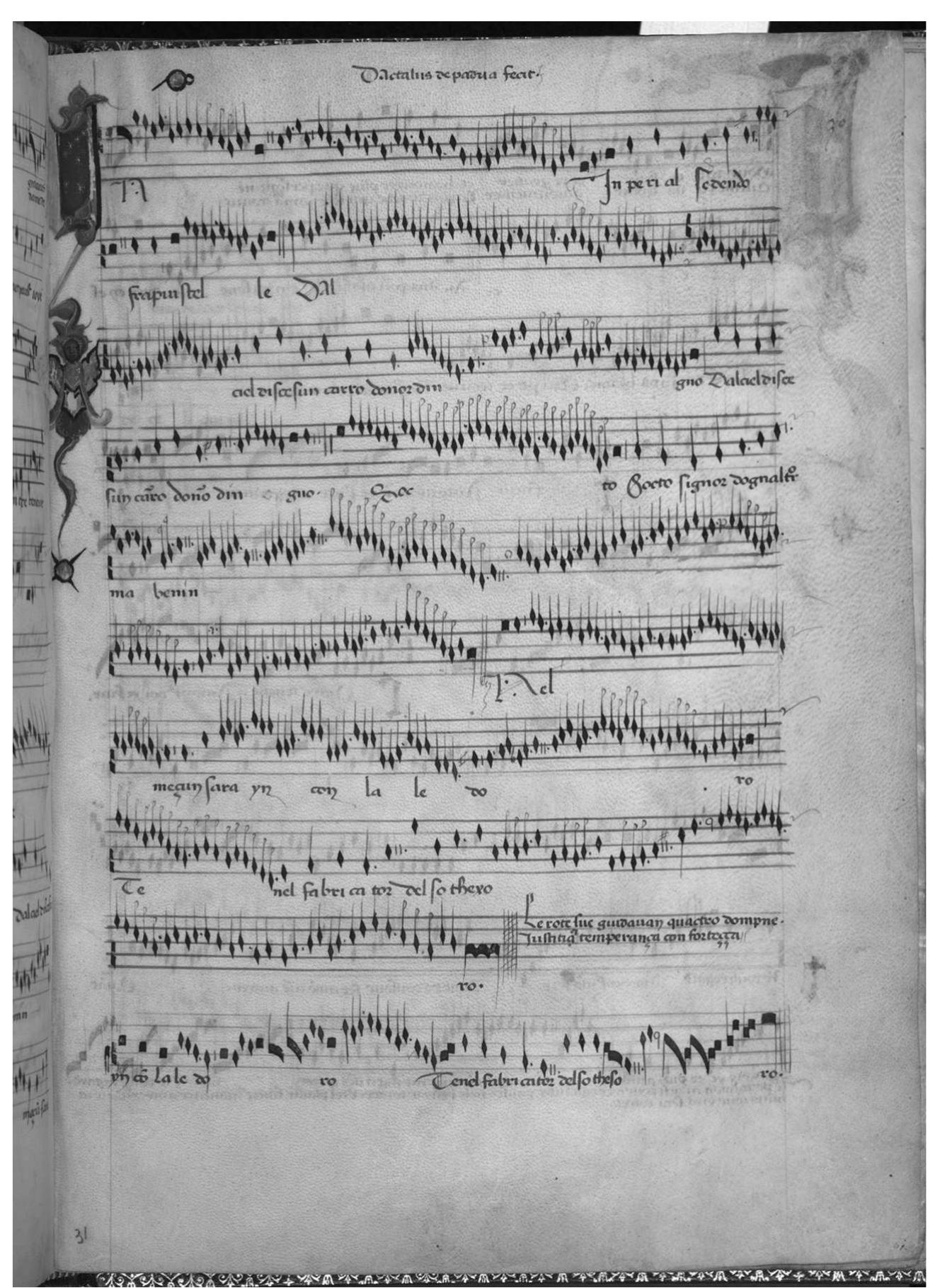 URE 3. Inperial sedendo, Mod A, fol. 30r. Reproduced by kind permission of the Biblioteca Estense Universitaria, Modena. Imaging by DIAMM 