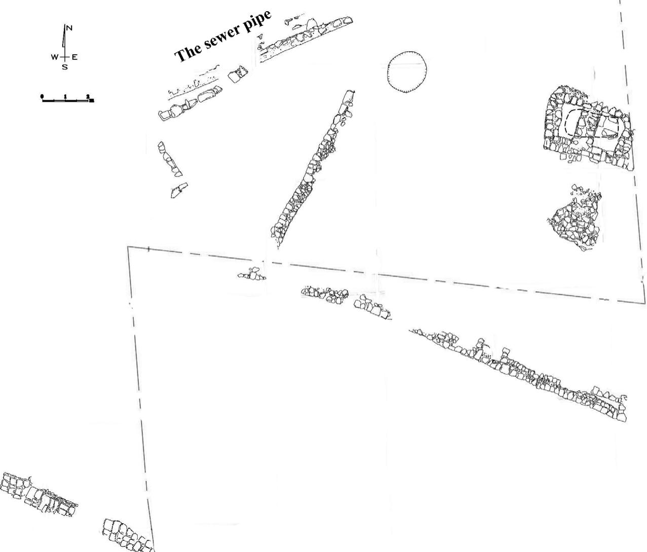 Fig. 2. Plan of the modern strata at the site (surveying by V. Asman and Y. Shmidov). 