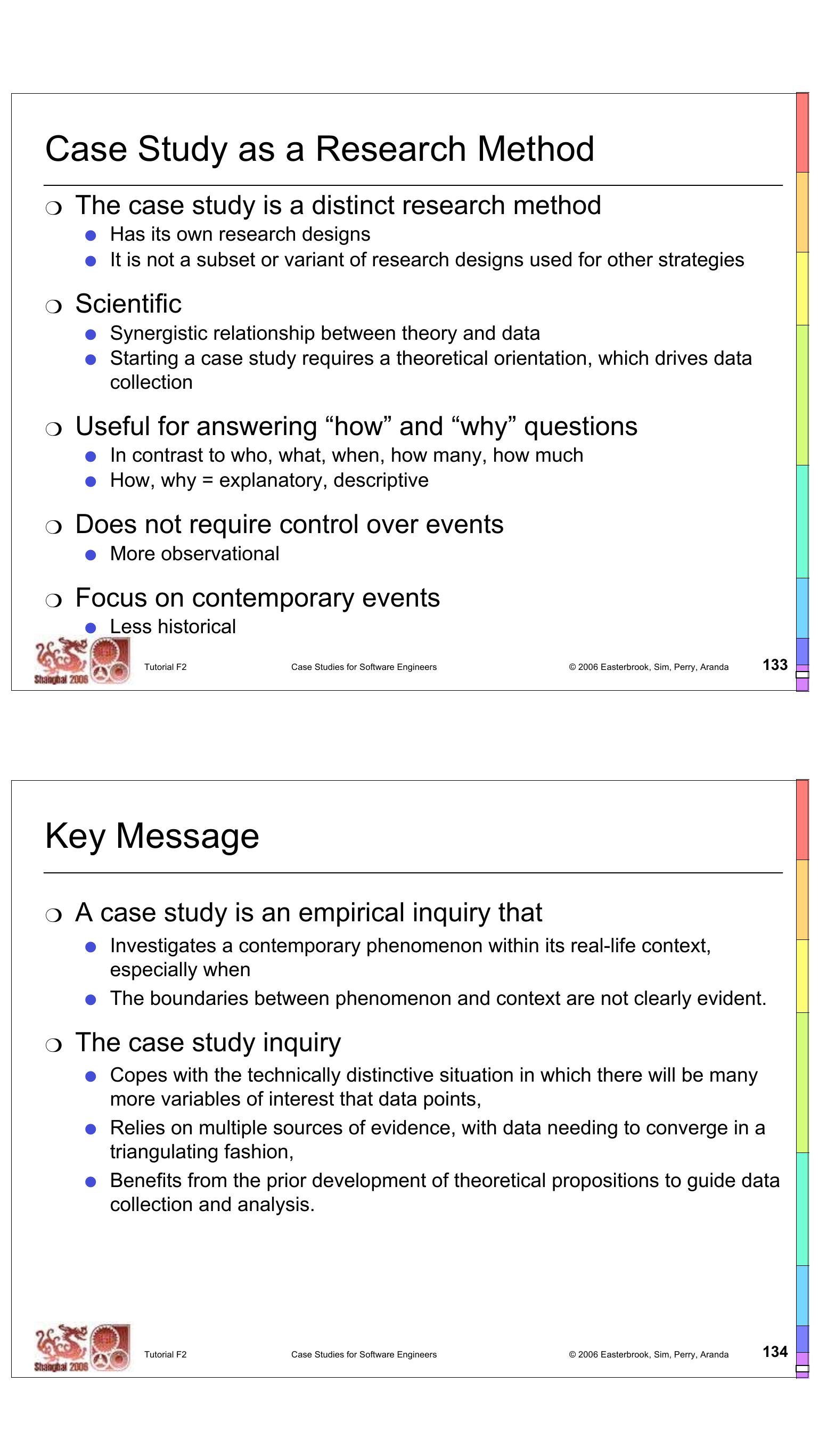 Figure 99 - Case Studies for Software Engineers