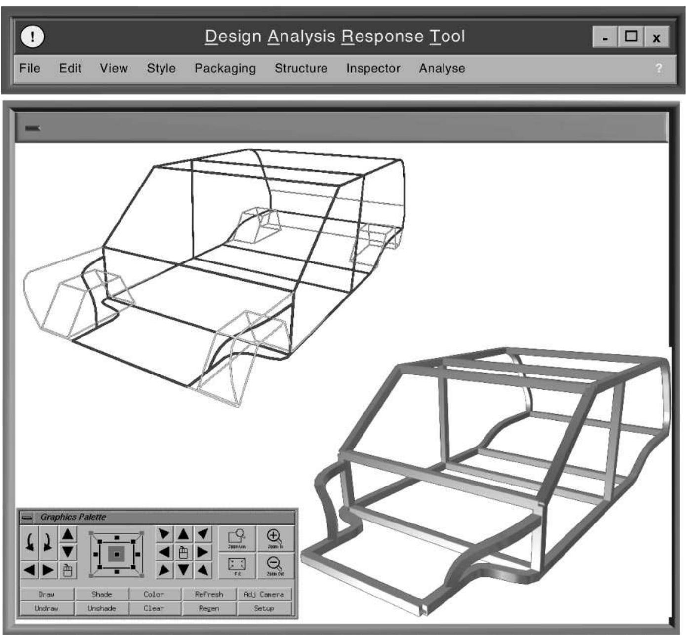 Engineering Draft Ui Ui with concept layout and initial frame. engineering