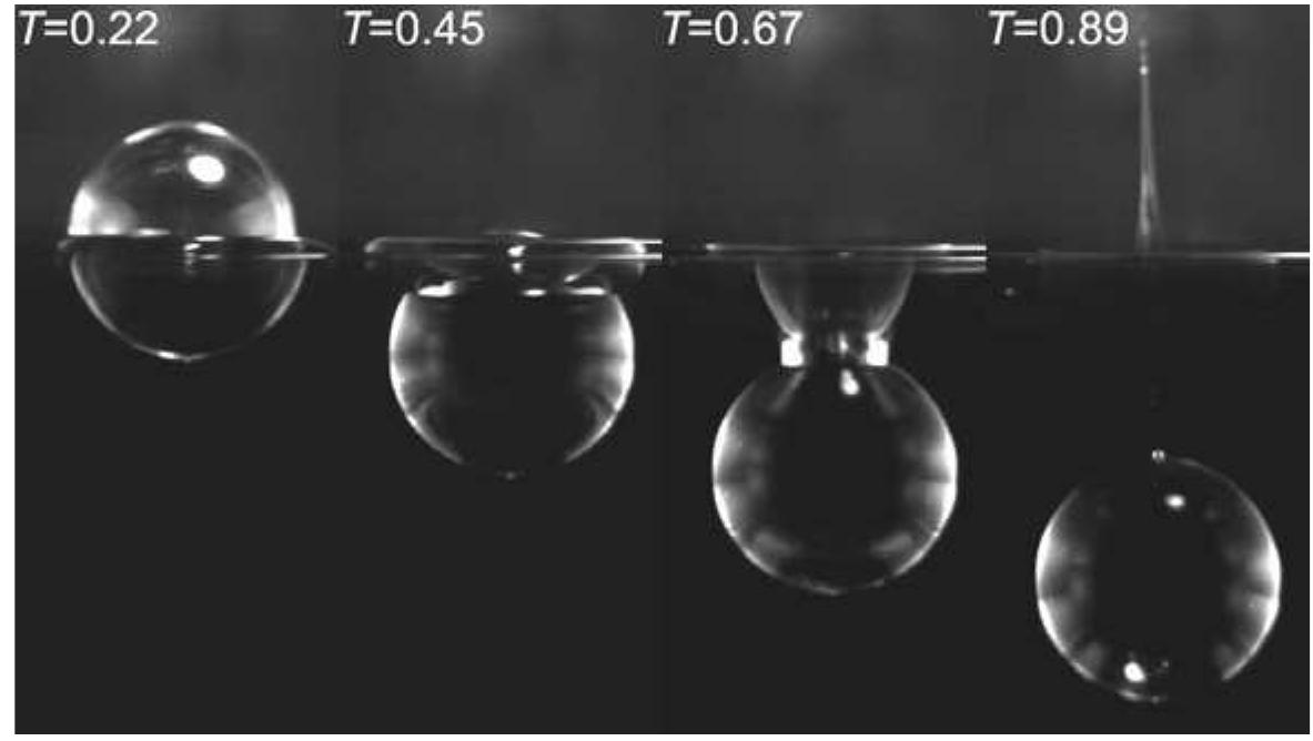 Splash Types Spire-like type-i splash at v=0.20 m/s. 3.8 splash formation