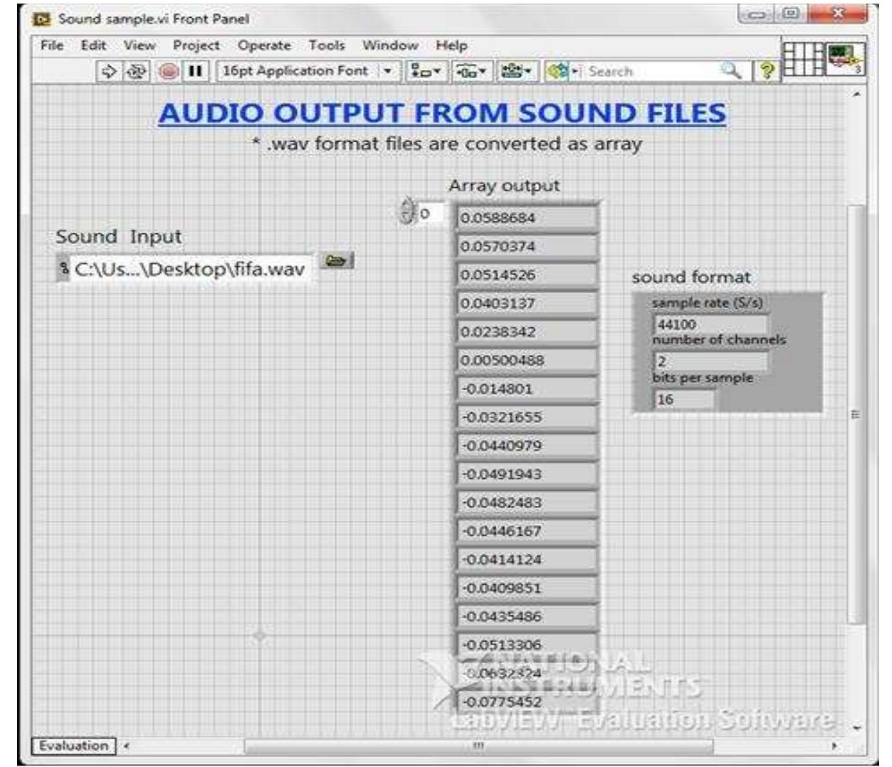 Labview Audio (PDF) PLAYING SOUND FILES IN LabVIEW USING AUDACITY TOOLKIT