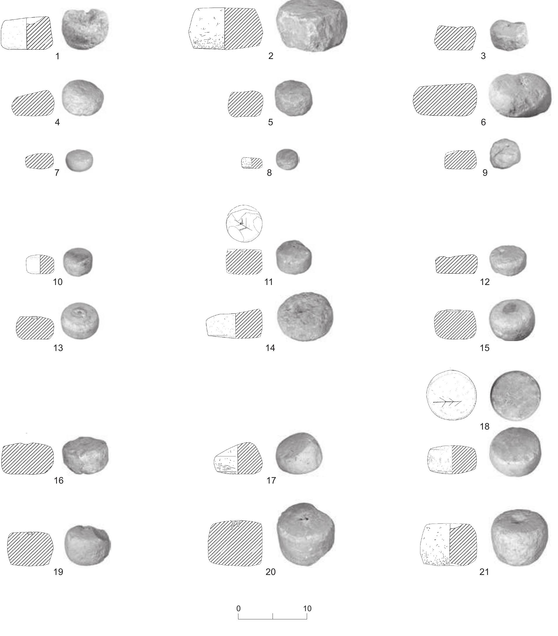 Fig. 10.2. Stone scale weights. 