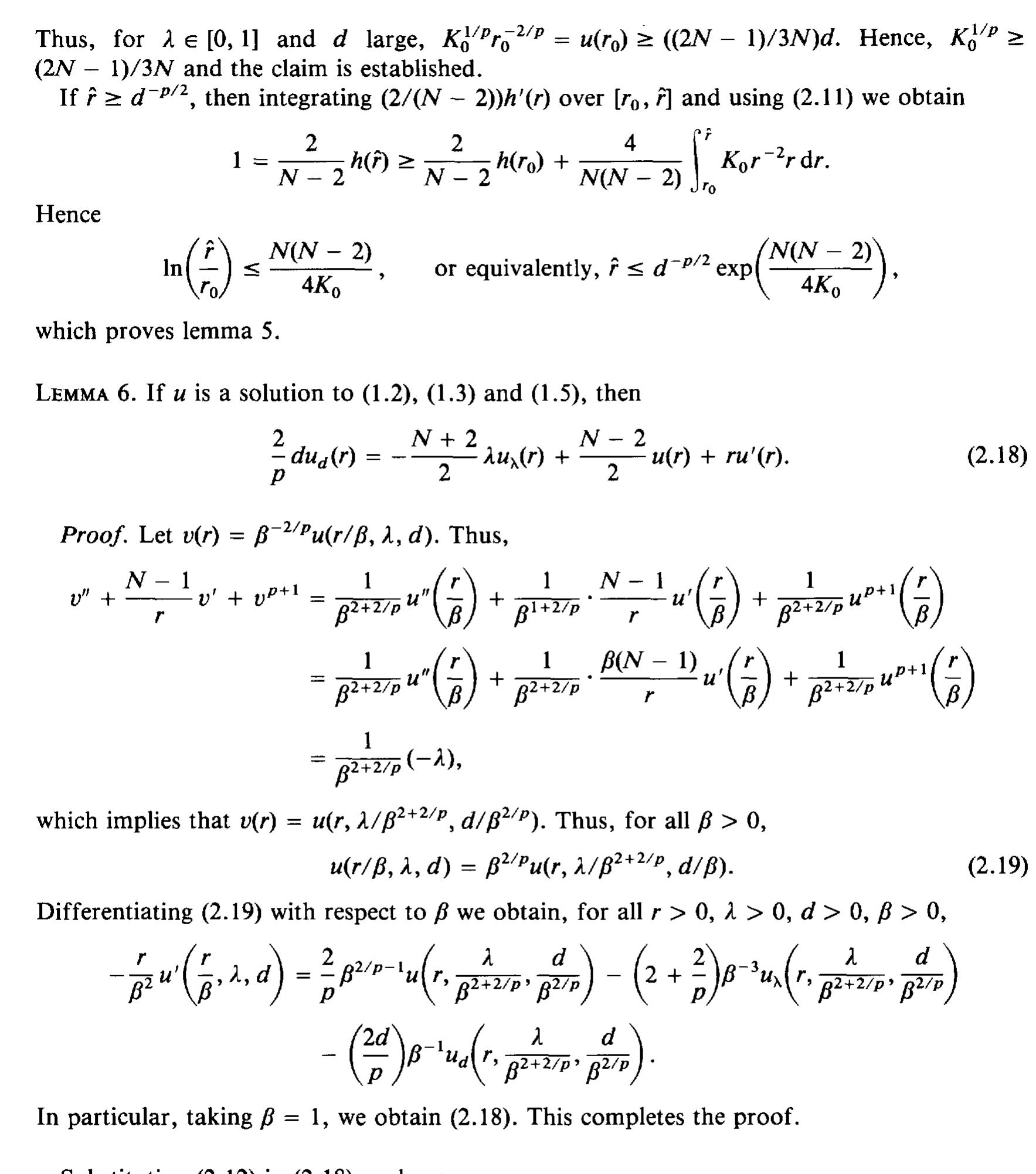 Figure 1 - Positive solutions for a semilinear elliptic