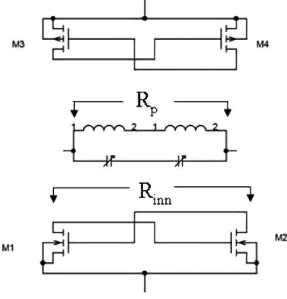 Vco circuit with positive and negative resistance.