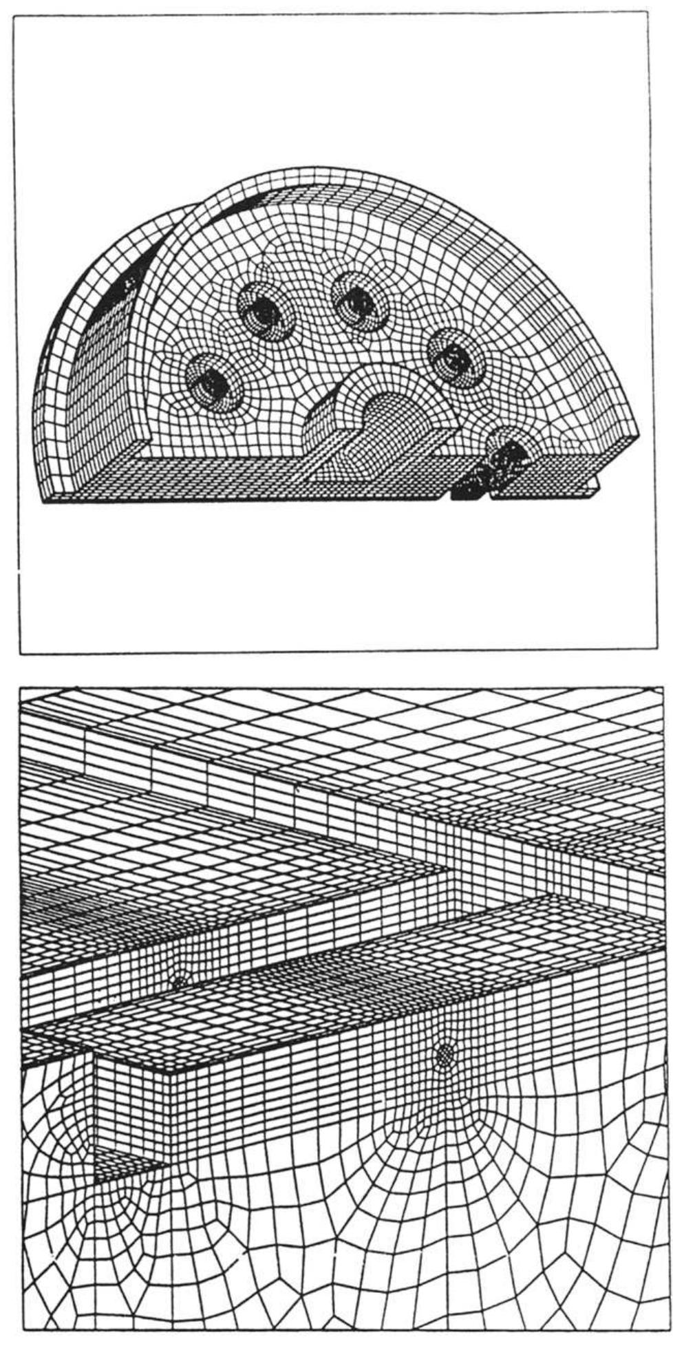 Ezample 3d meshes generated from 2d paved meshes