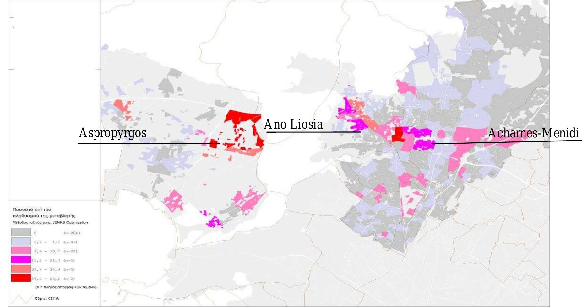 Menidi Maps (PDF) Socio-spatial inequality and segregation processes in suburban ...