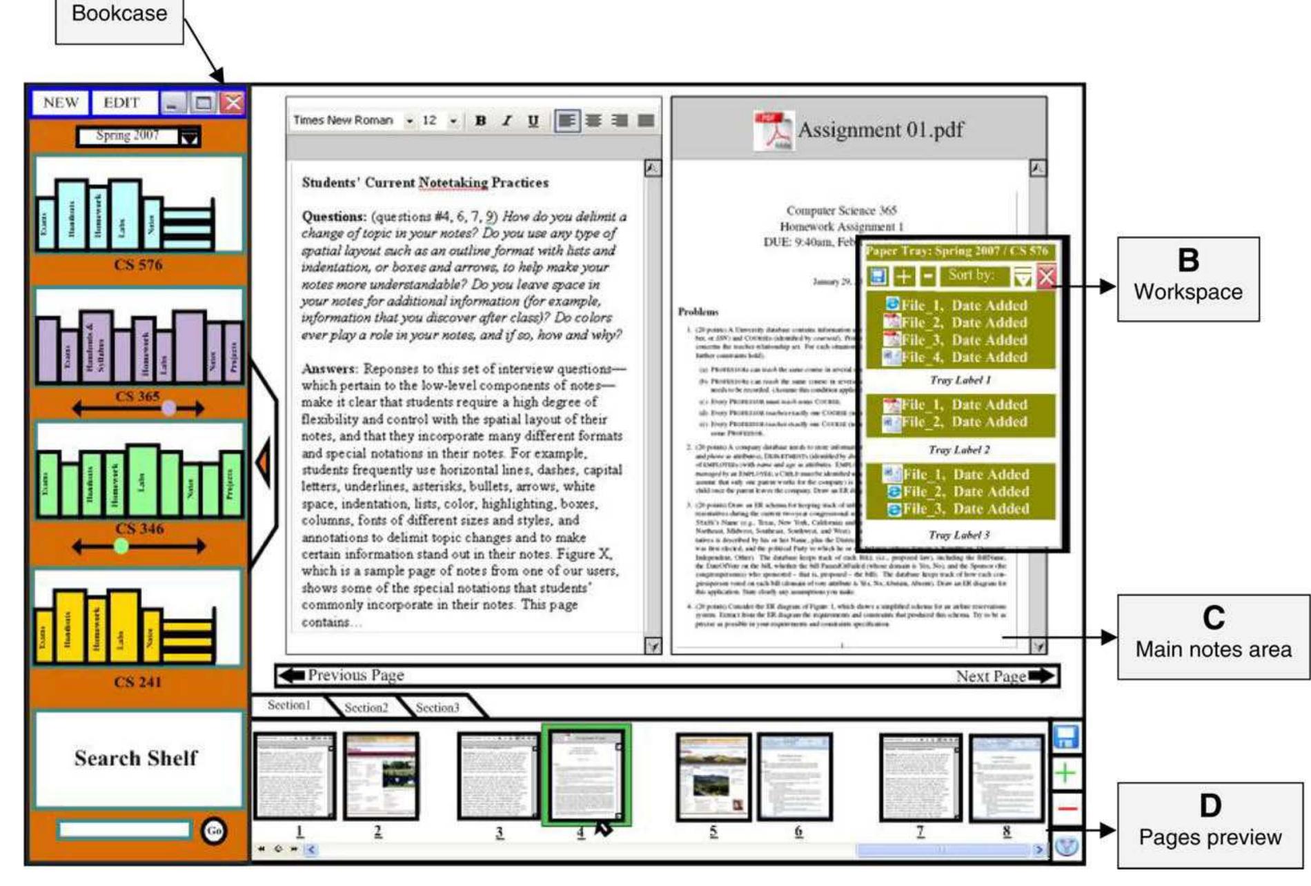 (PDF) Empirical user studies inform the design of an e-notetaking and ...