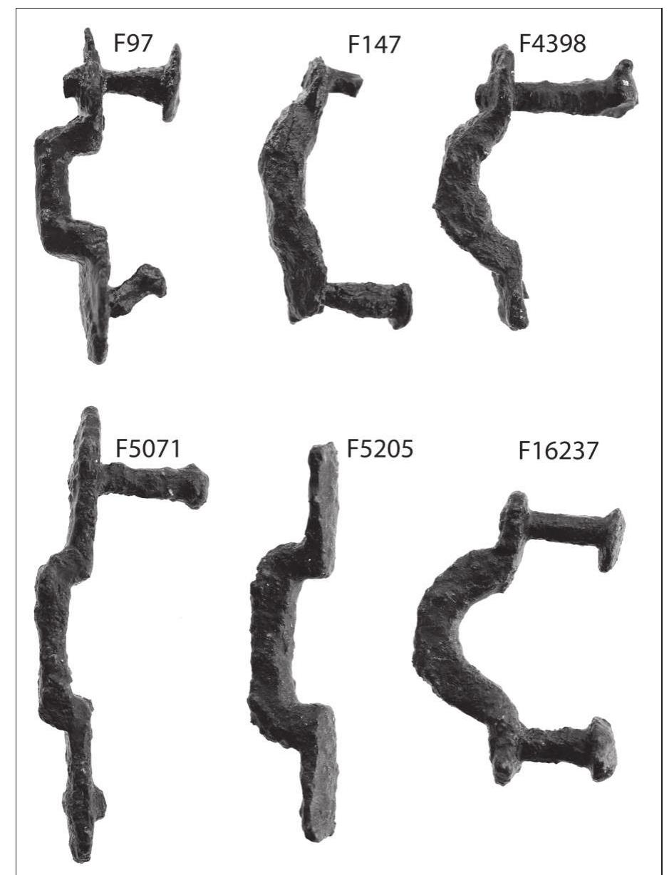 Figure 47. Quiver mounts from the Garrison (photo L. Bergstrém). Scale 1:1. 