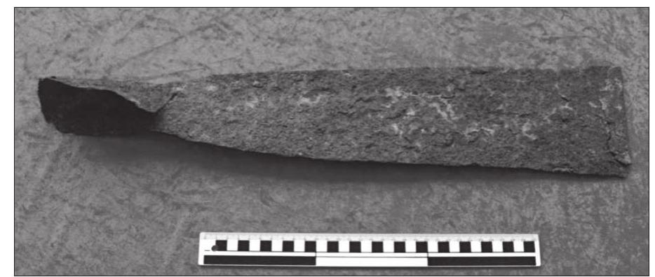 Figure 63a. Spade shaped iron bars from Krakndset, Torsakers parish in Gastrikland. 